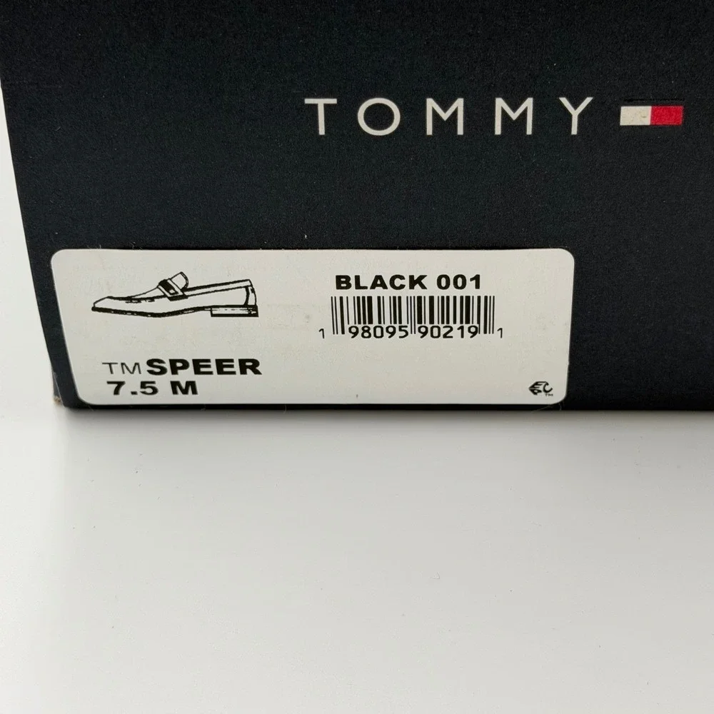 Tommy Hilfiger‎ Speer Mens Black Bit Loafers Memory Foam Dress Shoes SPEER 7.5 M